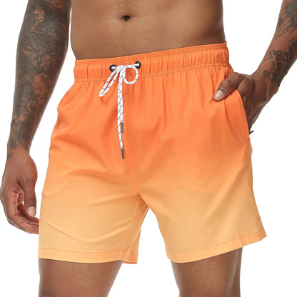 Momount Costume da Bagno Uomo – Sfumato Coulisse Asciugatura Rapida Spiaggia Estate