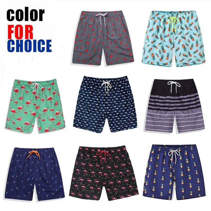Momount Costume da Bagno Uomo – a Righe Coulisse Asciugatura Rapida Estate Spiaggia