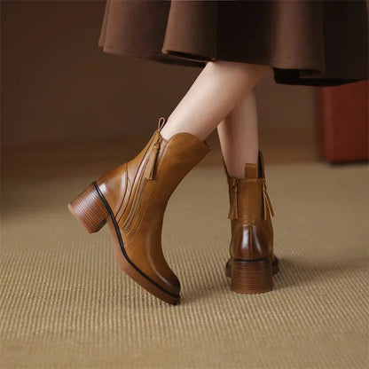 Momount Donna Stivaletti – Western Pelle Tacco Largo
