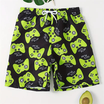 Momount Costume da Bagno Uomo – Stampa Controller Gaming Coulisse Lunghezza Media