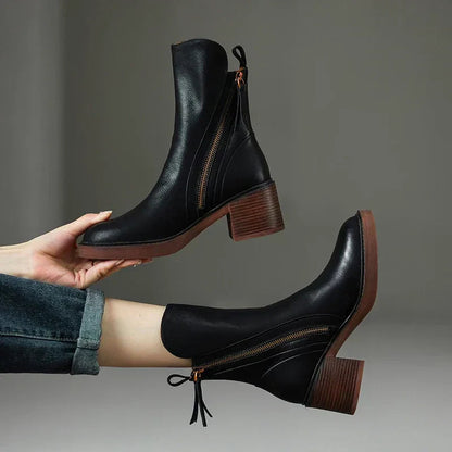 Momount Donna Stivaletti – Western Pelle Tacco Largo