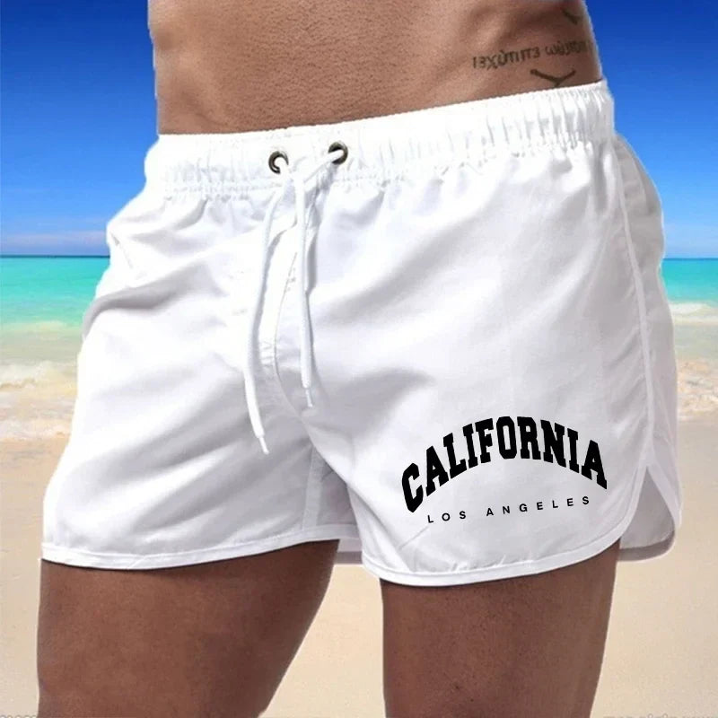 Momount Costume da Bagno Uomo – Stampa California Coulisse Asciugatura Rapida Spiaggia