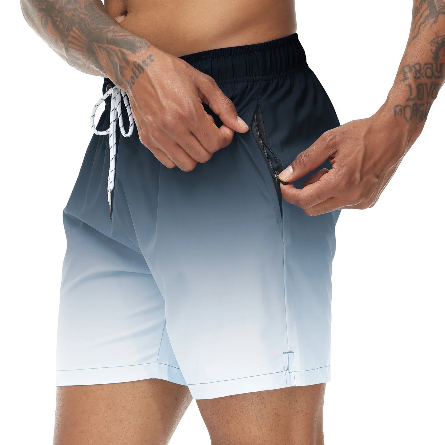 Momount Costume da Bagno Uomo – Sfumato Coulisse Asciugatura Rapida Spiaggia Estate