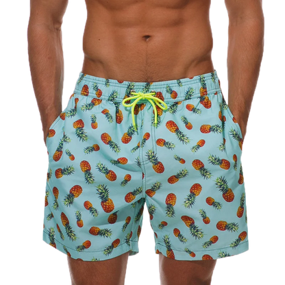 Momount Costume da Bagno Uomo – a Righe Coulisse Asciugatura Rapida Estate Spiaggia
