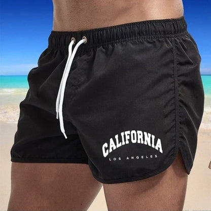 Momount Costume da Bagno Uomo – Stampa California Coulisse Asciugatura Rapida Spiaggia