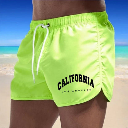 Momount Costume da Bagno Uomo – Stampa California Coulisse Asciugatura Rapida Spiaggia