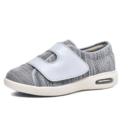 Momount Scarpe da Camminata Larghe – Mesh Velcro Cuscino d'Aria Diabetici Ortopediche