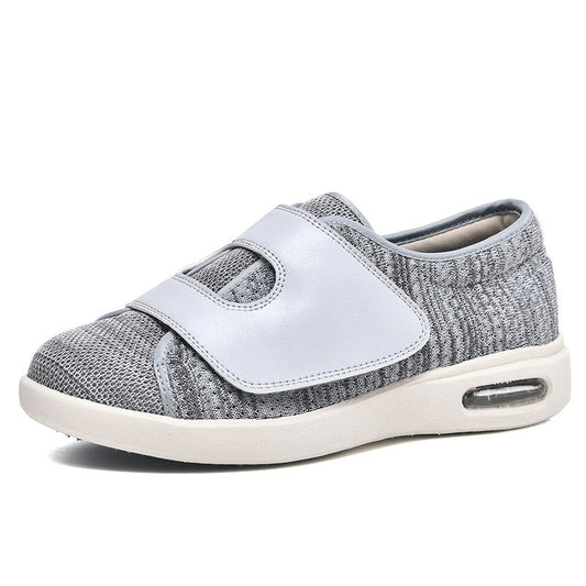 Momount Scarpe da Camminata Larghe – Mesh Velcro Cuscino d'Aria Diabetici Ortopediche