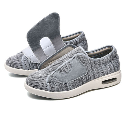 Momount Scarpe da Camminata Larghe – Mesh Velcro Cuscino d'Aria Diabetici Ortopediche