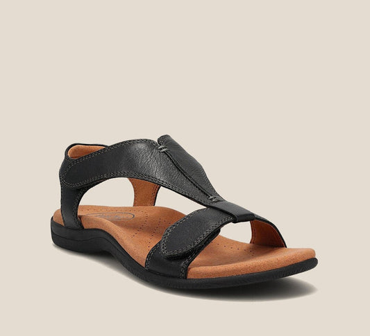 Momount Donna Sandali Ortopedici – Pelle con Velcro Supporto dell'Arco da Passeggio