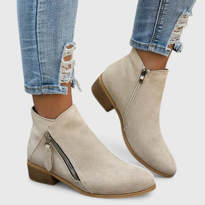 Momount Donna Stivaletti – Denim Vintage con Cerniera