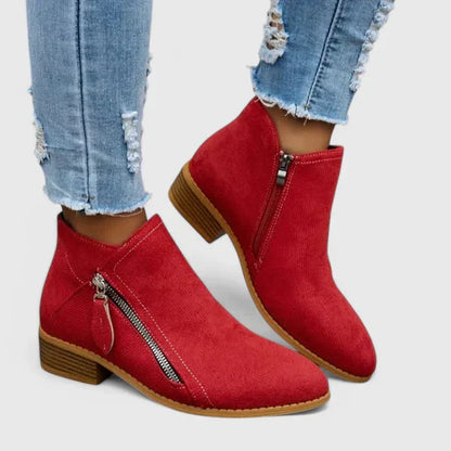 Momount Donna Stivaletti – Denim Vintage con Cerniera