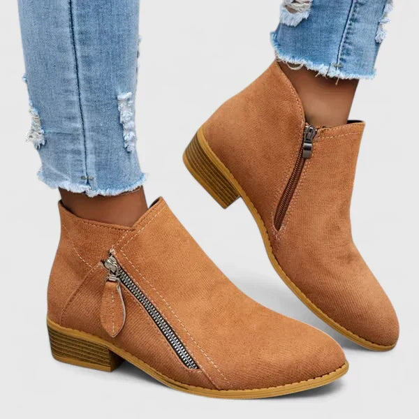 Momount Donna Stivaletti – Denim Vintage con Cerniera