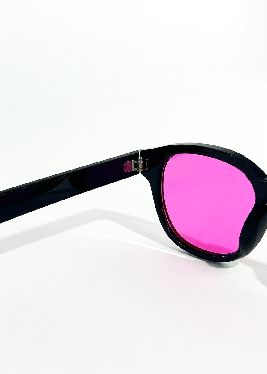 Momount Donna Occhiali da Sole Vintage Rotondi – Lenti Rosa