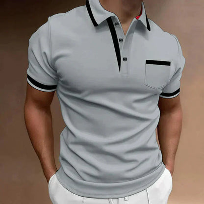 Momount Uomo Polo – Profili a Contrasto Taschino Manica Corta
