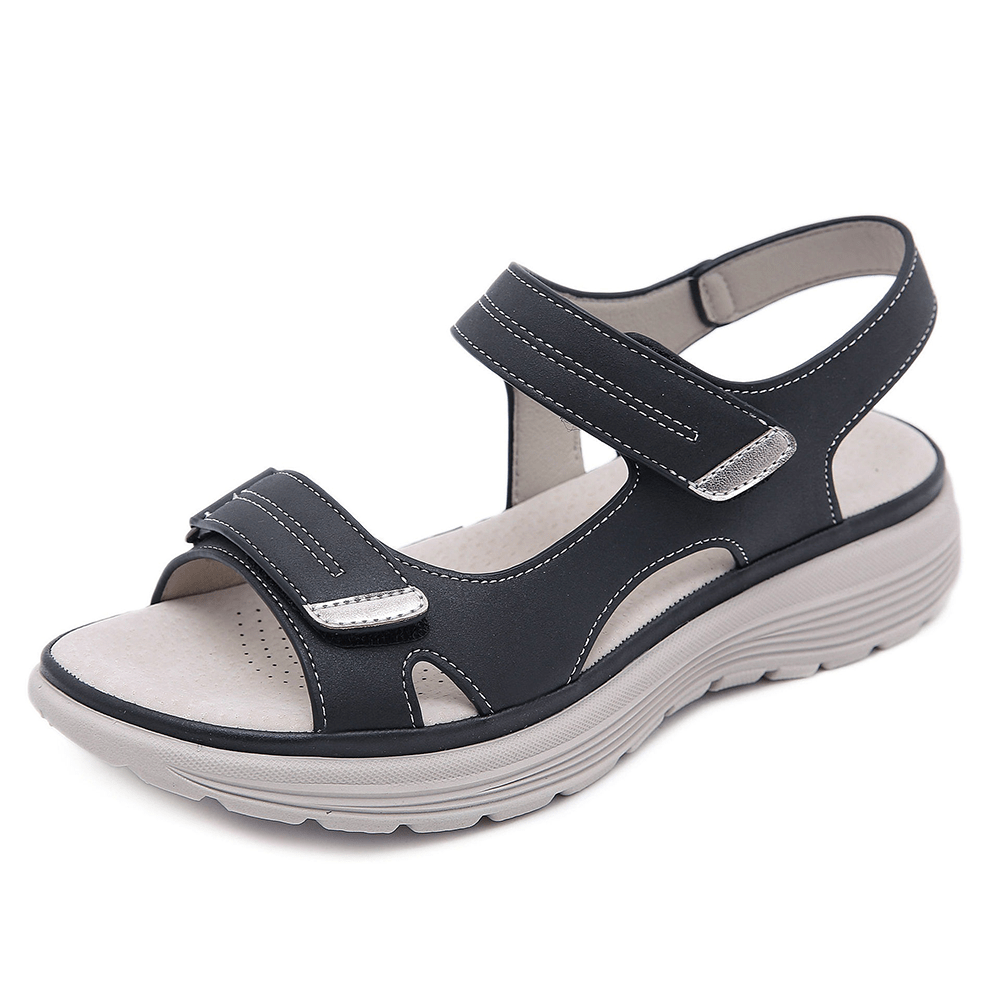 Momount Donna Sandali Comfort – Cinturino Velcro Casual Estivo Ortopedici Punta Aperta