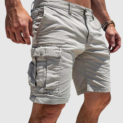 Momount Uomo Pantaloncini Cargo – Vestibilità Rilassata Tasca Slim Chiusura a Bottoni