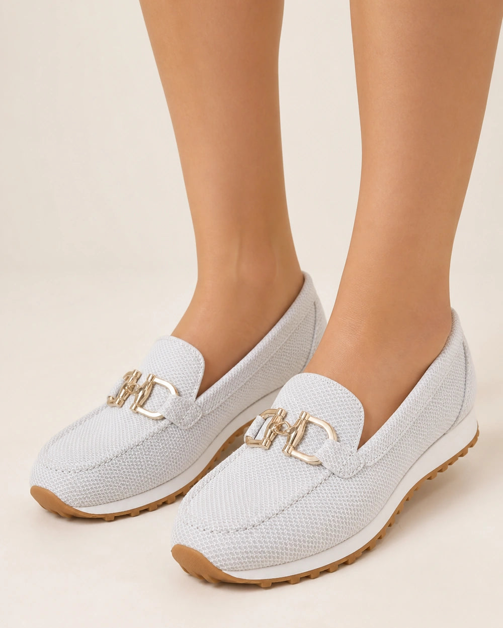 Mocassini donna blu navy con doppio morsetto — immagine del prodotto 12