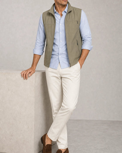 Men's Lightweight Utility Vest — styled look