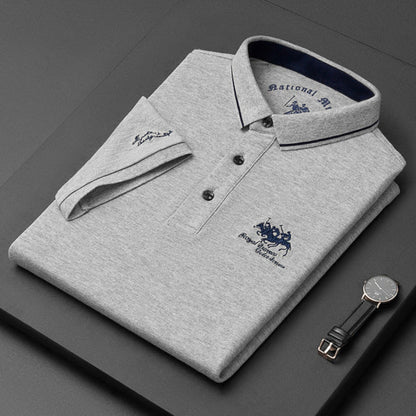 Momount Uomo Polo – Logo Cavallo Ricamato Premium Manica Corta