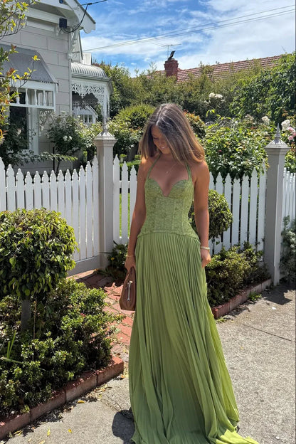 Cosima | Vestito Maxi Elegante in Raso Monospalla Mantellina Senza Maniche da Sera