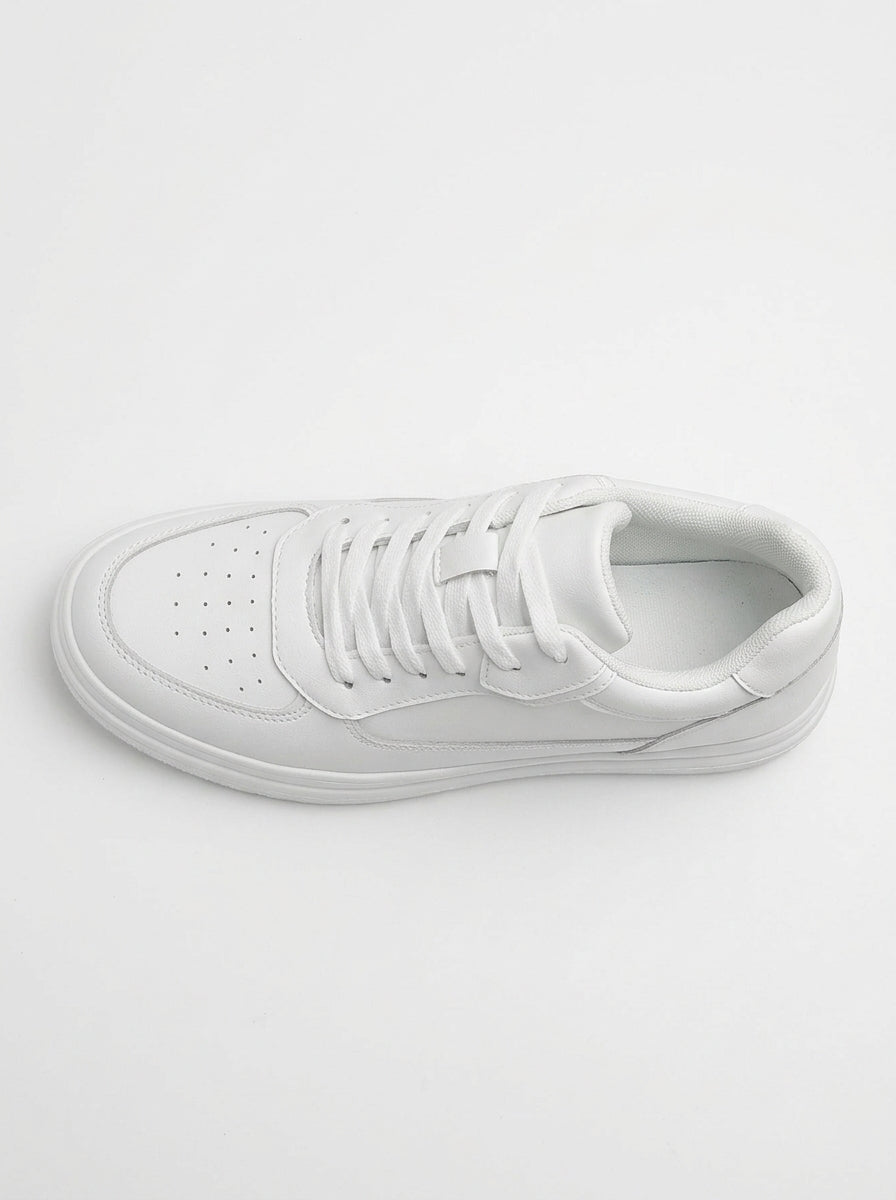 Women's Platform Sneakers White - top down
