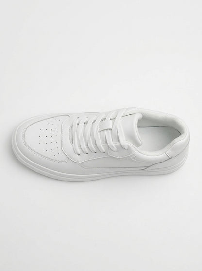 Women's Platform Sneakers White - top down