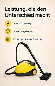 Vapora Pro 2000 W Leistung und 4 bar Dampfdruck