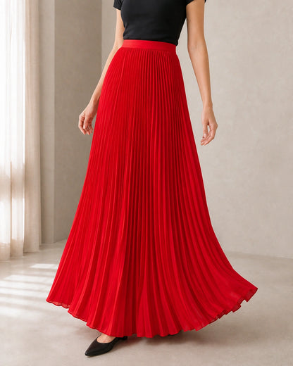 Gonna maxi donna plissettata e fluttuante — image 12